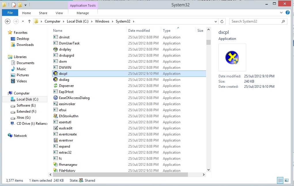 dxcpl.exe download 32 bit windows 7