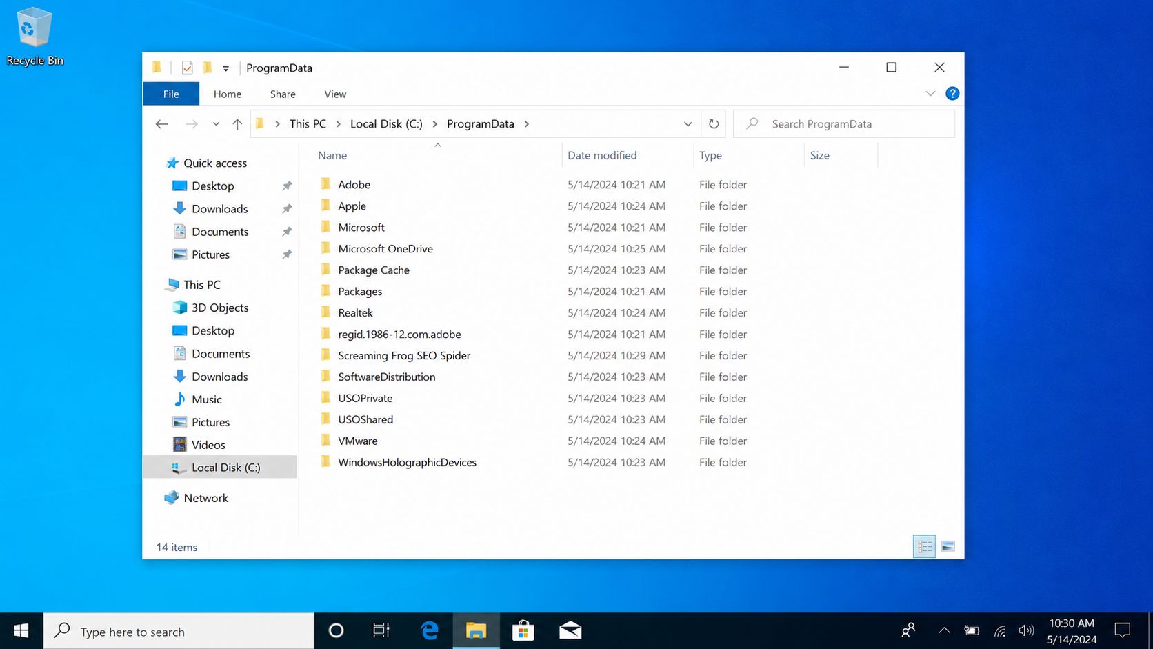 Что хранится в папке ProgramData в Windows 10