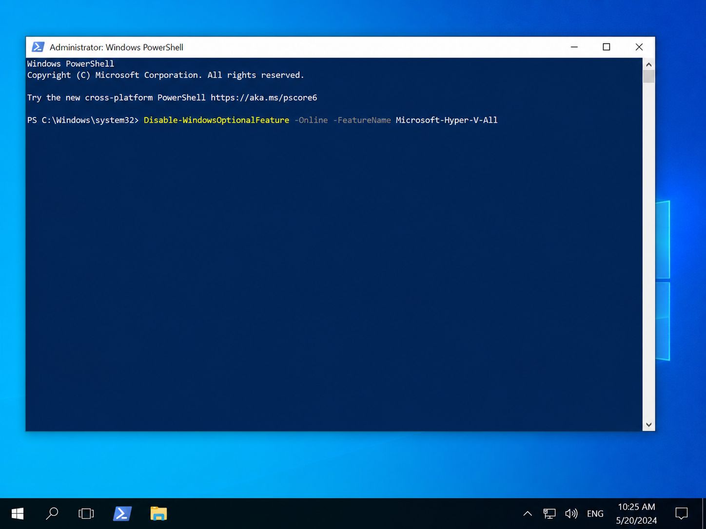 Как отключить встроенную аппаратную виртуализацию Hyper-V в Windows 10