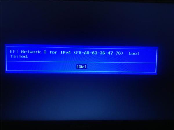 Efi network 0 for ipv4 boot failed lenovo что делать