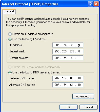 Прописываем IP-адрес, шлюз и DNS вручную