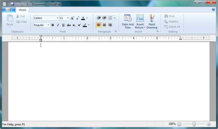 WordPad очистка списка ранее открытых файлов